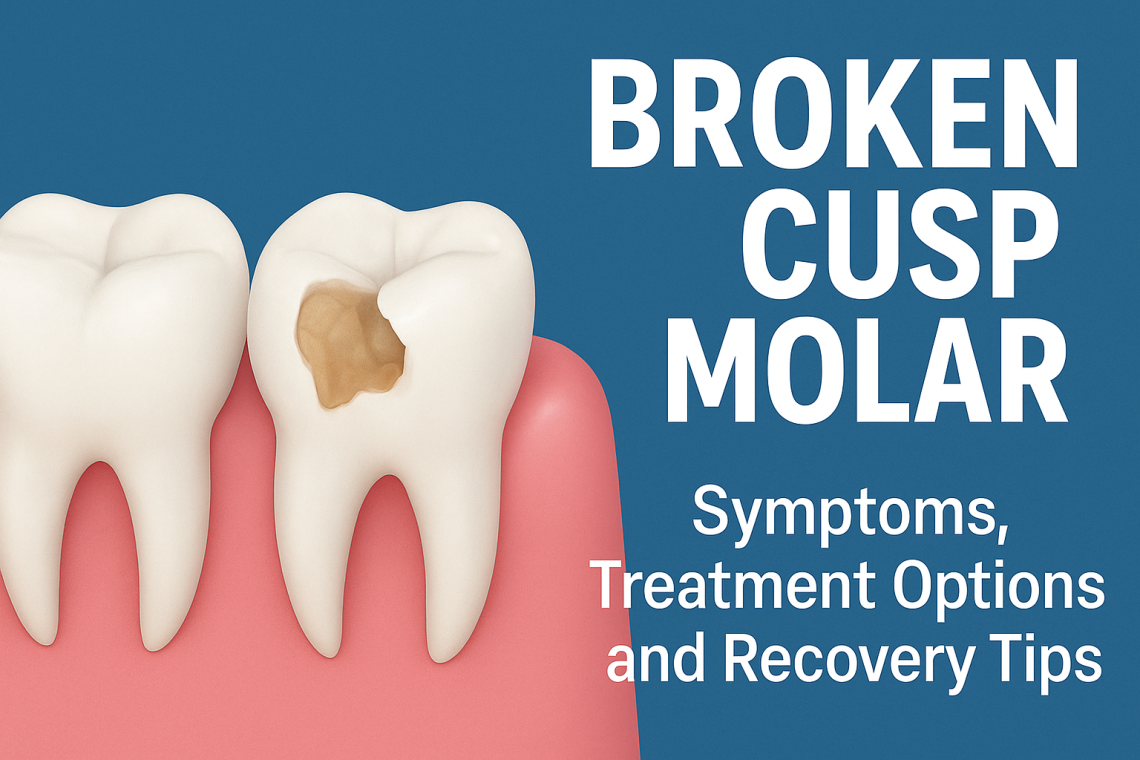 broken cusp molar